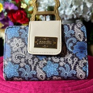 Nanette Lepore Blue Paisley Wallet